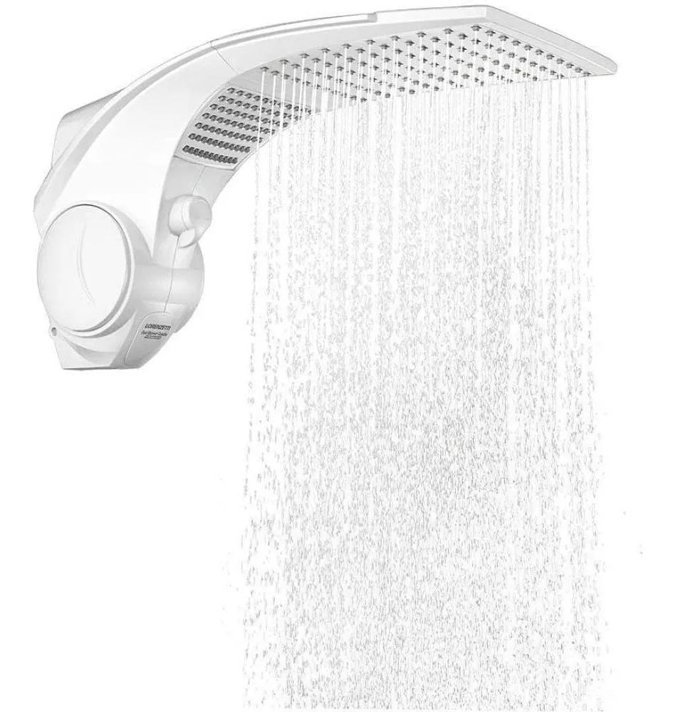 Chuveiro Elétrico De Parede Lorenzetti Duo Shower Quadra Multitemperaturas Branco 7500w 220v